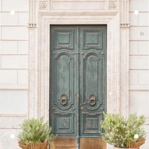 The Green Door in Rome
