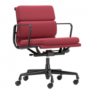 Vitra Soft Pad Chair EA 217 Bureaustoel - Track / Dark Magenta - Chestnut