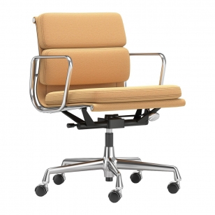 Vitra Soft Pad Chair EA 217 Bureaustoel - Track / Cognac - Mustard
