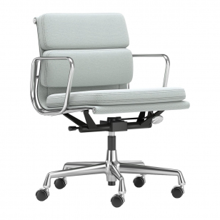 Vitra Soft Pad Chair EA 217 Bureaustoel - Laser RE / Ice Blue - Cream