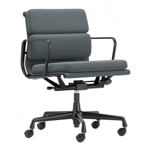 Vitra Soft Pad Chair EA 217 Bureaustoel - Laser RE / Ice Blue - Moor Brown