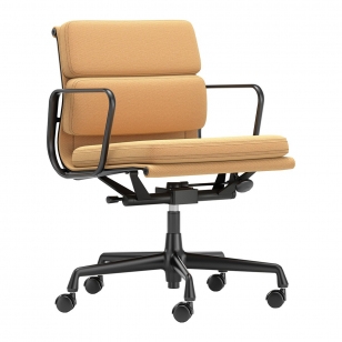 Vitra Soft Pad Chair EA 217 Bureaustoel - Track / Cognac - Mustard