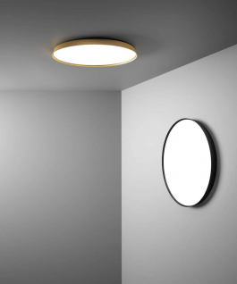 Luceplan Compendium Plate Plafondlamp LED Messing