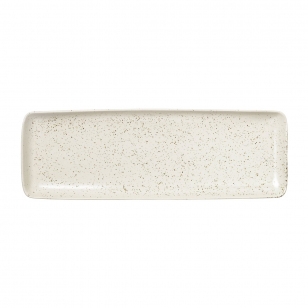 Broste Copenhagen Nordic Vanilla schotel rechthoekig 12,5x35 cm Cream with grains