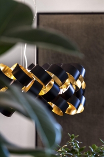 Pallucco - Hanglamp Ring Zwart / Zwart / Goud Metaal