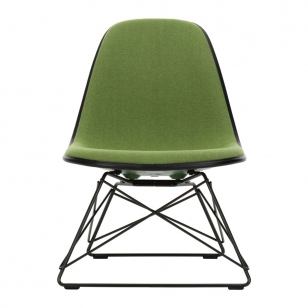 Vitra Eames Plastic Chair LSR - Grass Green - Forest / Zwart