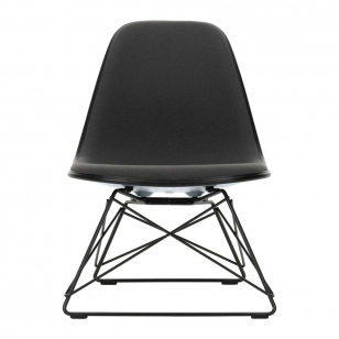Vitra Eames Plastic Chair LSR - Ijsgrijs - Nero / Zwart