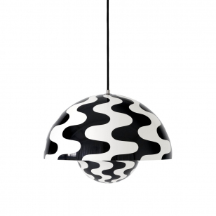 &Tradition Flowerpot hanglamp vp7, Pattern Black-White