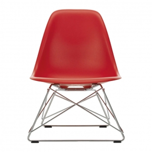 Vitra Eames Plastic Chair LSR - Poppy Red / Chroom
