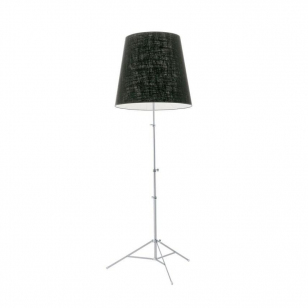 Pallucco - Staanlamp Gilda Nikkel / Zwart Design Metaal