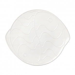 Broste Copenhagen Pesce schotel 30x34,6 cm Transparent white