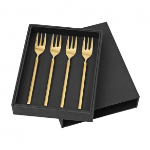 Broste Copenhagen Tvis vork 4-pack goud