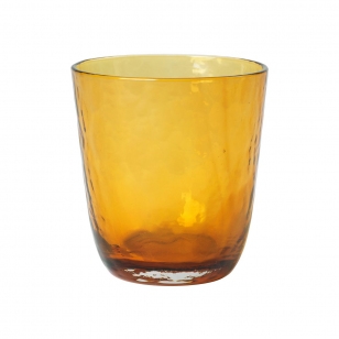 Broste Copenhagen Hammered drinkglas 33,5 cl Amber