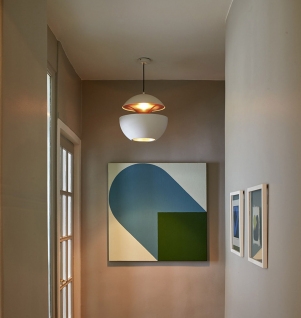 DCWéditions - Here Comes The Sun 175 - Pendant lamp - Wit-Koper - 17,5 x 5,6 cm
