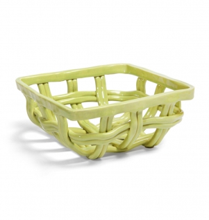 &klevering - Basket Picknick - Mand - Green - 19 x 19 x 8.5 cm