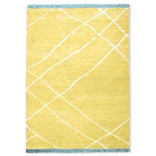 HKliving Hand Knotted Woolen Vloerkleed 180x280 Yellow