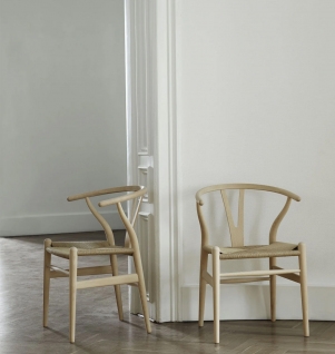 Carl Hansen Wishbone Chair Beuken Gezeept / Naturel