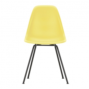 Vitra Eames Plastic Chair DSX Stoel Zwart - Citron Yellow