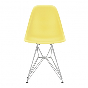 Vitra Eames Plastic Chair DSR Stoel Chroom - Citron Yellow