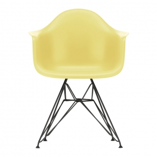 Vitra Eames Plastic Chair DAR Zwart - Citron Yellow