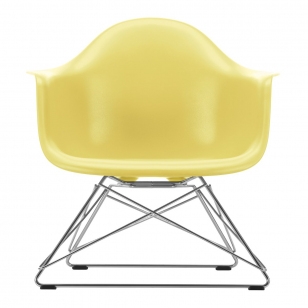 Vitra Eames Plastic Chair LAR - Citron Yellow - Chroom