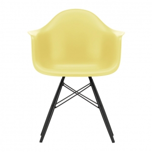 Vitra Eames Plastic Chair DAW Esdoorn Zwart - Citron Yellow