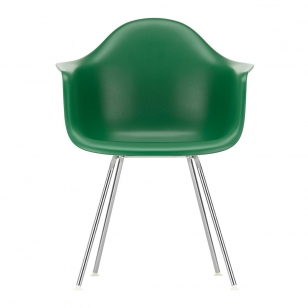 Vitra Eames Plastic Chair DAX Chroom - Emerald Green