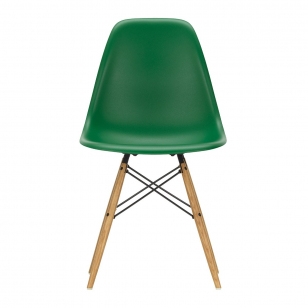 Vitra Eames Plastic Chair DSW Esdoorn Gelig - Emerald Green