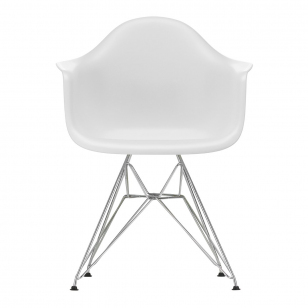 Vitra Eames Plastic Chair DAR Chroom - Cotton White