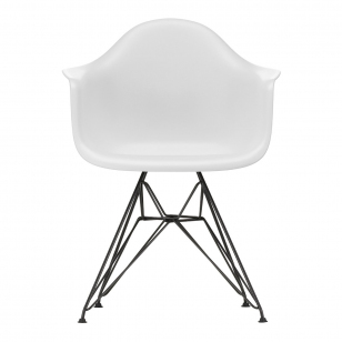 Vitra Eames Plastic Chair DAR Zwart - Cotton White