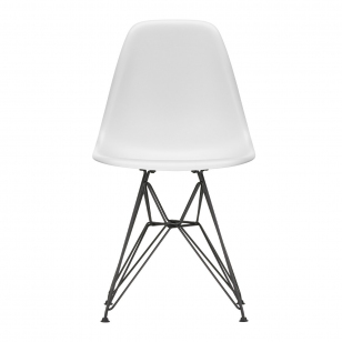 Vitra Eames Plastic Chair DSR Stoel Zwart - Cotton White