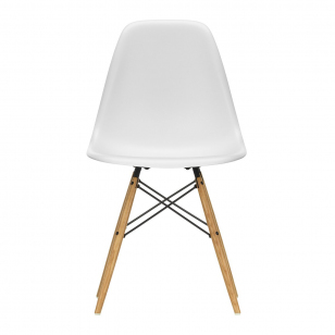 Vitra Eames Plastic Chair DSW Esdoorn Gelig - Cotton White