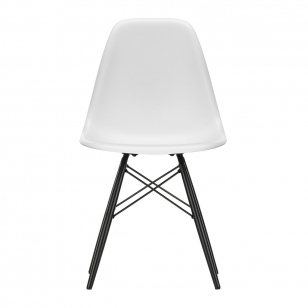 Vitra Eames Plastic Chair DSW Esdoorn Zwart - Cotton White