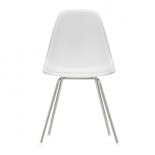 Vitra Eames Plastic Chair DSX Stoel Chroom - Cotton White