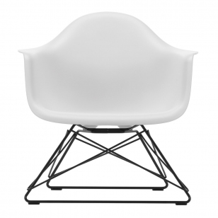 Vitra Eames Plastic Chair LAR - Cotton White - Basic Dark