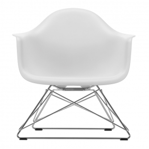 Vitra Eames Plastic Chair LAR - Cotton White - Chroom