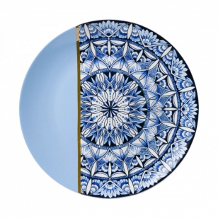Wandbord Mandala blauw
