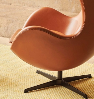 Fritz Hansen - Egg Chair - Walnoot Elegance Leder