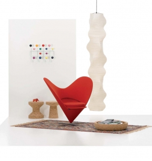 Vitra - Heart Cone Chair - signaalrood