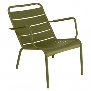 Fermob Luxembourg Low Fauteuil Met Armleuning Pesto