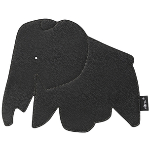 Vitra Elephant Pad - Muismat - Leer zwart