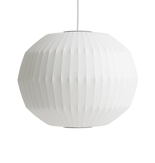 HAY - Nelson Angled Sphere Bubble Hanglamp -  Medium Ø49 - White 