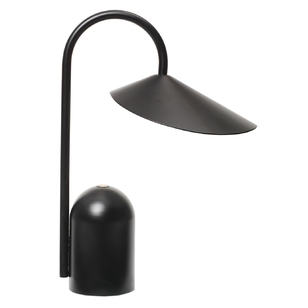Ferm Living Arum Portable Tafellamp LED Oplaadbaar Black
