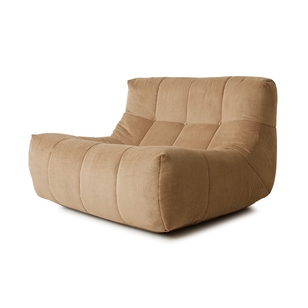 HKliving Lazy lounge chair corduroy rib brown
