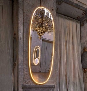 FLOS La Plus Belle Spiegel Goud - Philippe Starck