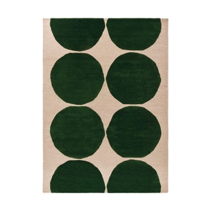 Marimekko Iso Kivet wollen vloerkleed Green, 250x350 cm
