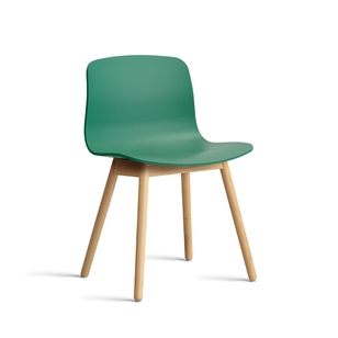 HAY About a Chair AAC 12 eetkamerstoel gelakt eiken Teal Green 2.0