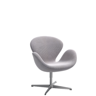 Fritz Hansen Swan Chair - Choice 2024 Serpentine grey / beige0118 - aluminium
