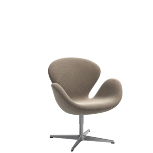 Fritz Hansen Swan Chair - Choice 2024 Serpentine sand / peach0238 - aluminium