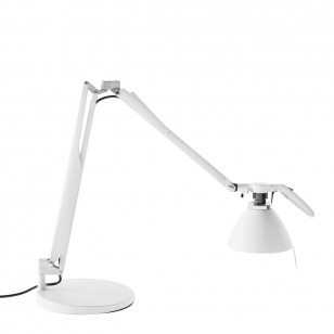 Luceplan Fortebraccio Bureaulamp Wit - Lampvoet Wit